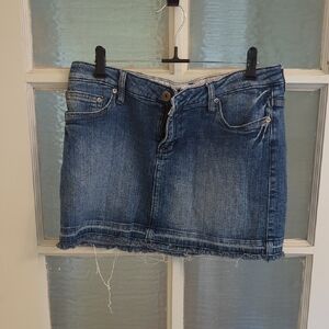 YMI Blue Denim Mini Skirt